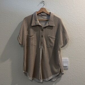 55. 🥳 Roolee Henley Short Sleeve Oversized